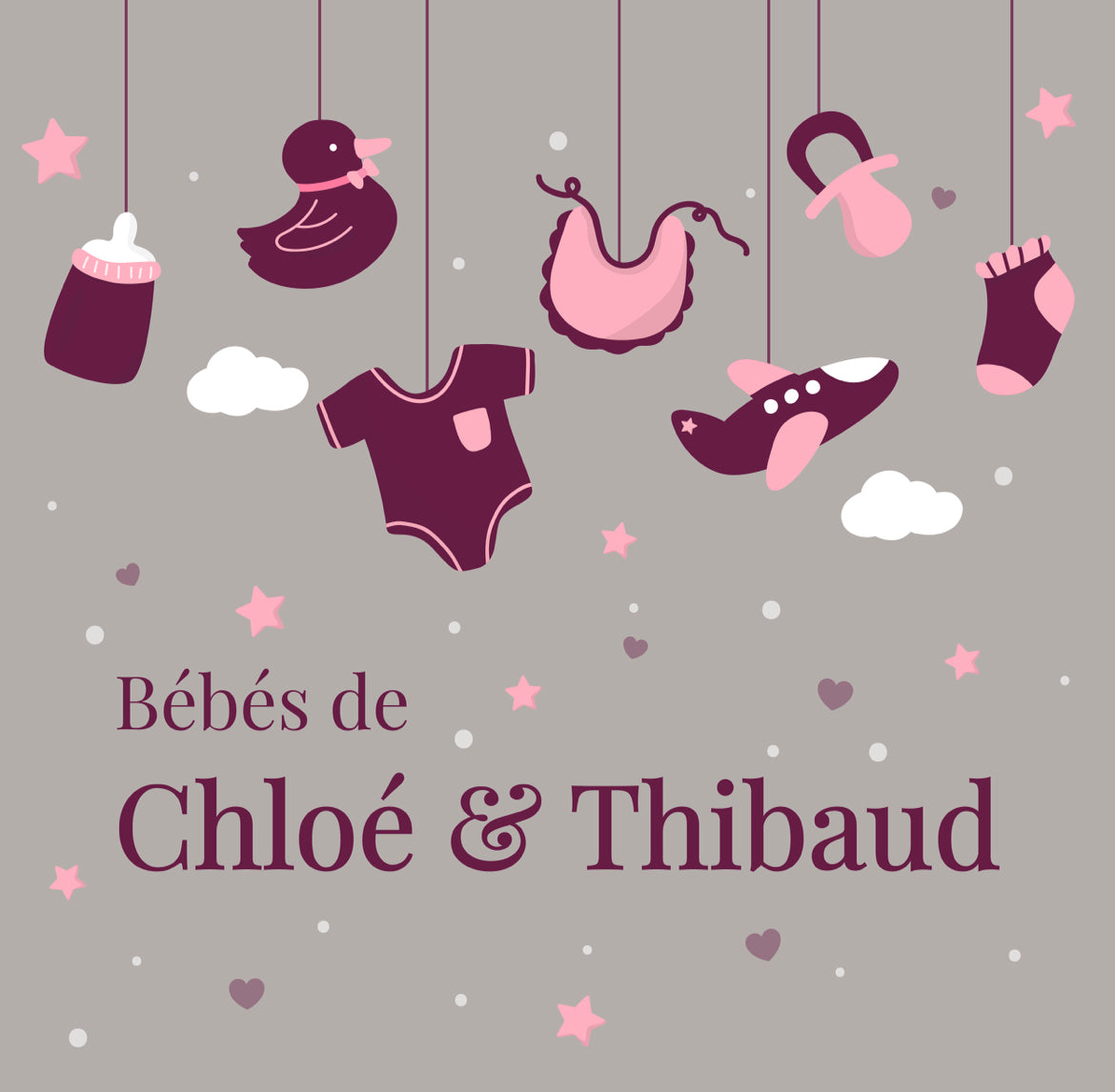 Bébés de Chloé et Thibaud