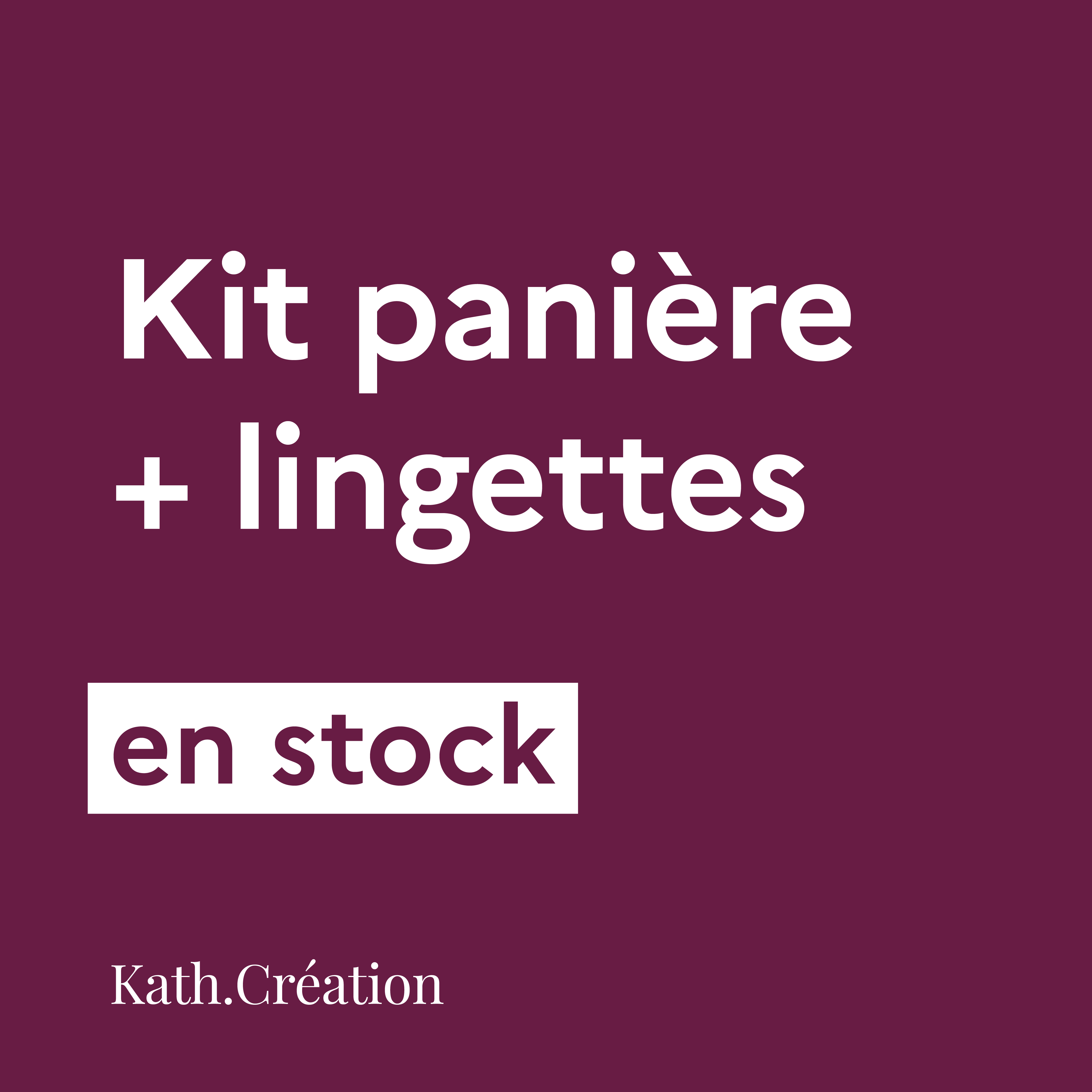 Kit panière + lingettes EN STOCK