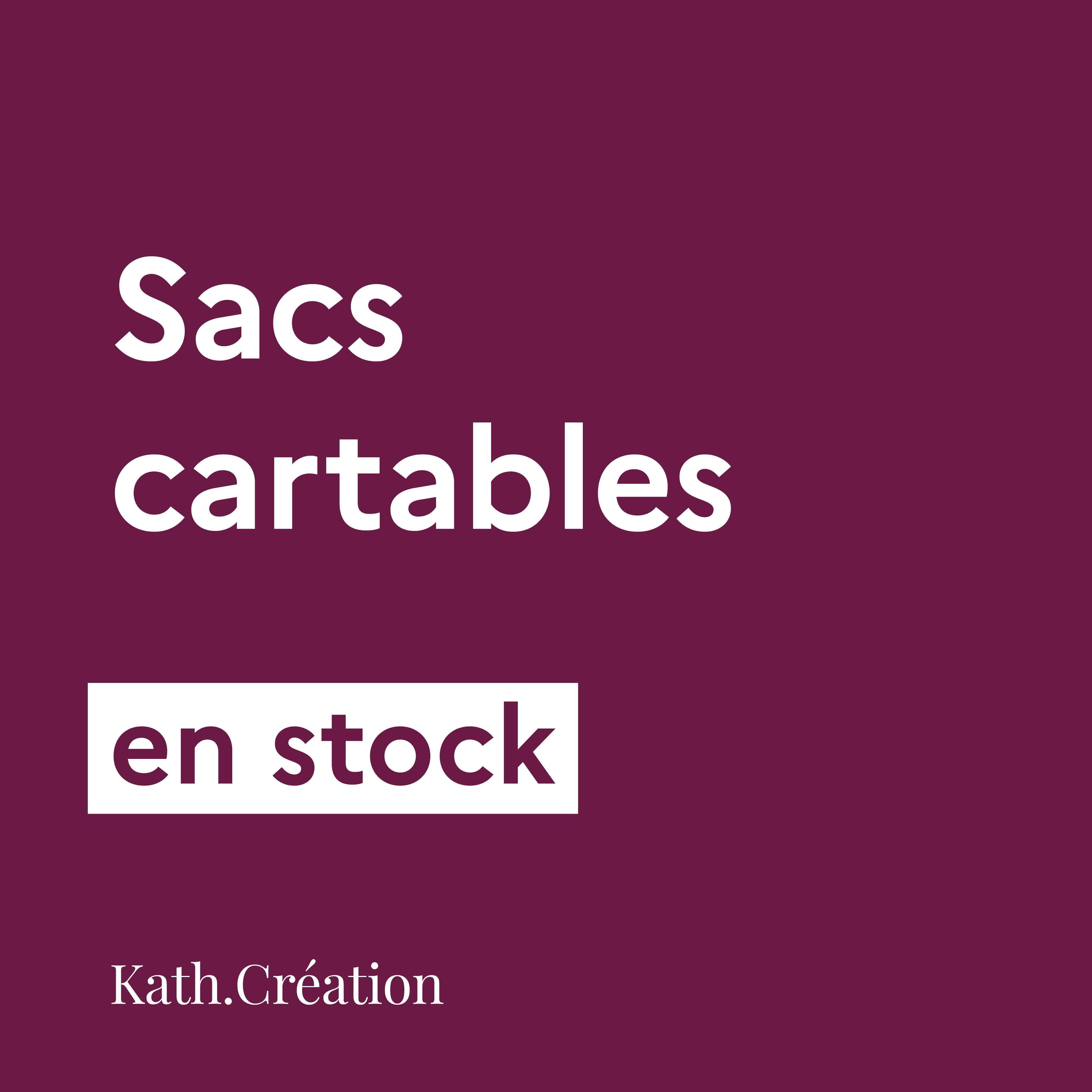 Sacs cartables EN STOCK